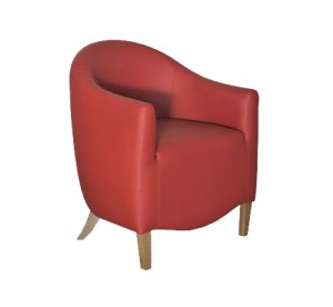 Fauteuil Sacha - Red ruby