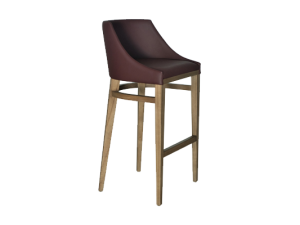 Tabouret Chester - Accura Burgundy Brown